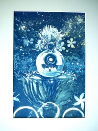 Original Cyanotype by Kalaivani &quot;Mythical Reveal 6&quot; - 2023 - size: 21 x 29,7 cm